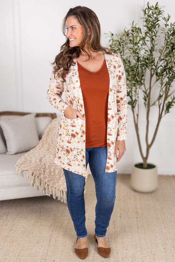 Classic Cardigan - Harvest Charm Floral by Michelle Mae