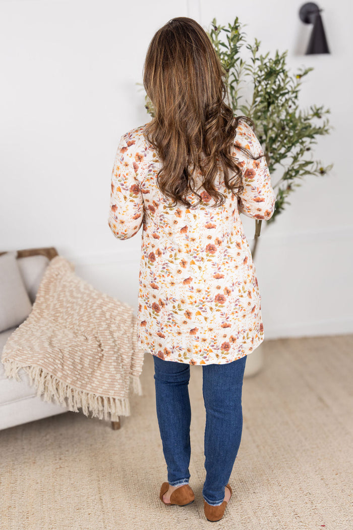 Classic Cardigan - Harvest Charm Floral by Michelle Mae