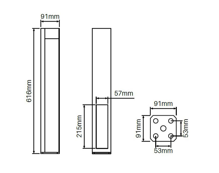 Concealed base plate for semi privacy posts - Image 2
