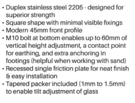 Core Drill Spigot, Pool fence spigot, DRESS RING INCLUDED, Marine Grade Stainless - Image 6