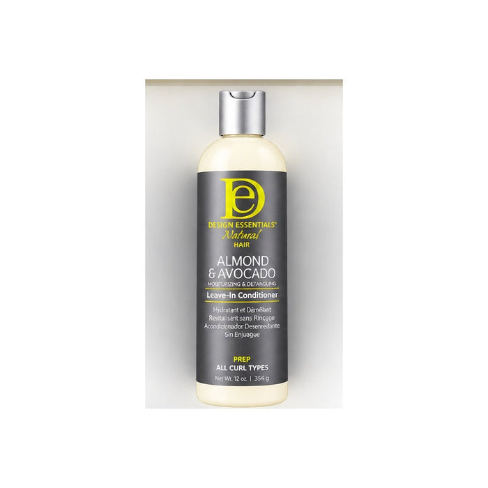 Design Essentials Almond & Avocado Leave-In Conditioner on clean background