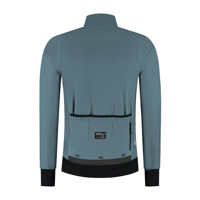 Rogelli Distance II fietsjack heren blauw achterkant.