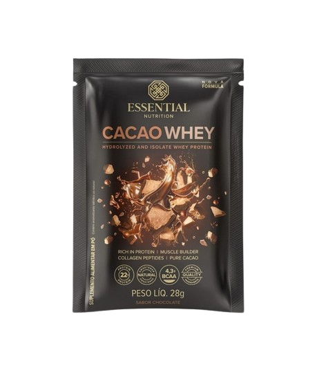 ESSENTIAL | Cacao Whey Sachê (28 gramas)