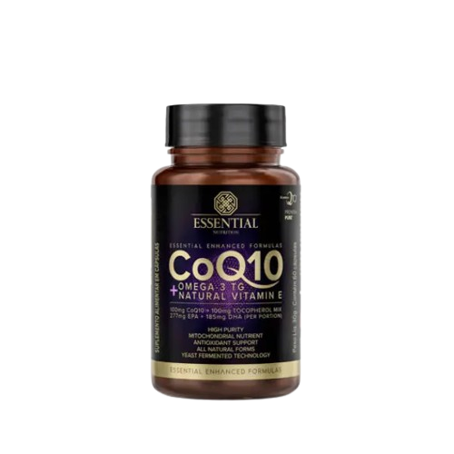 ESSENTIAL | Coenzima Q10 + Ômega 3 + Vitamina E (60 cápsulas)
