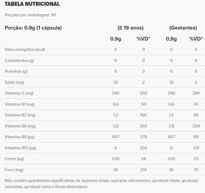 ESSENTIAL | Ferro Complex (90 Cápsulas)