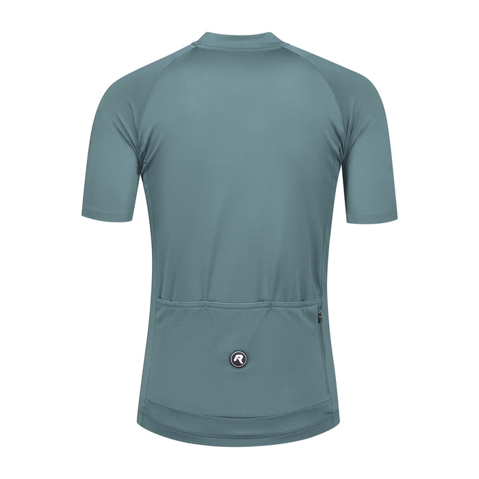 Rogelli Essential II fietsshirt heren grijs korte mouw achterkant.