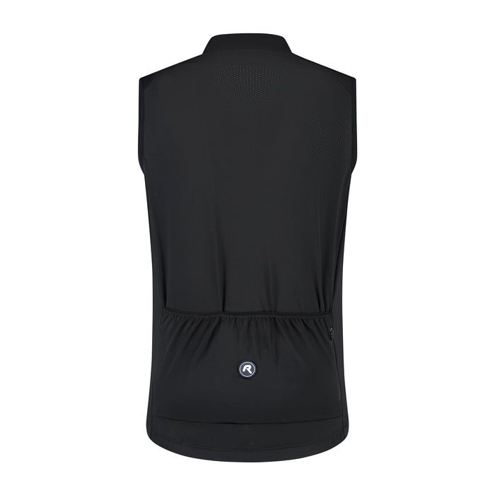 Rogelli Essential II mouwloos fietsshirt heren zwart korte mouw achterkant.