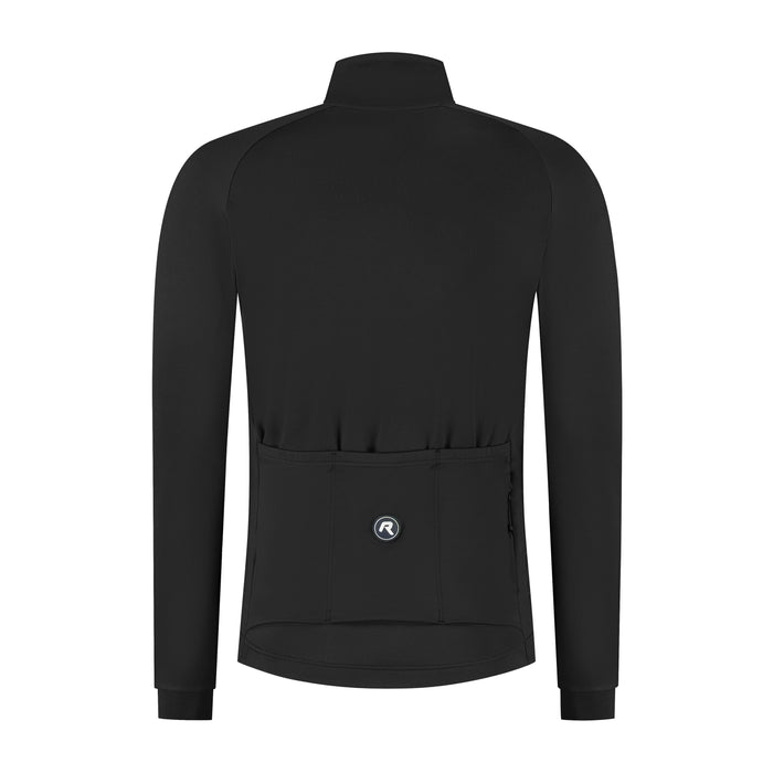 Rogelli Essential II fietsshirt heren zwart lange mouw achterkant.