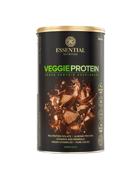 ESSENTIAL | Proteína Vegana Veggie Sabor Cacau (13 Doses)