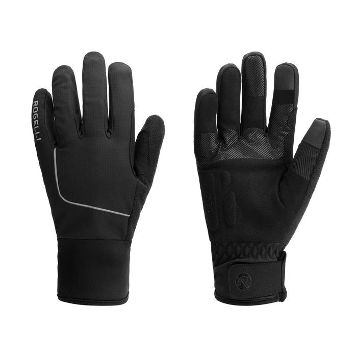 Rogelli Essential fietshandschoenen winter heren zwart.