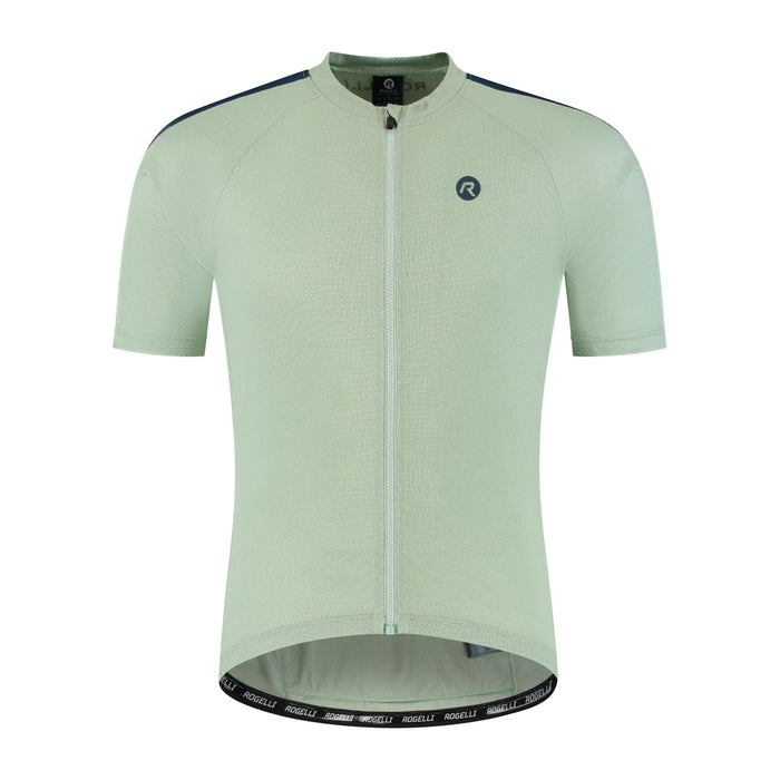 Rogelli Explore fietsshirt heren aqua grijs korte mouw voorkant.