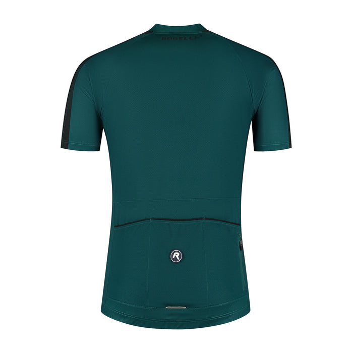 Rogelli Explore fietsshirt heren deep teal  korte mouw achterkant.