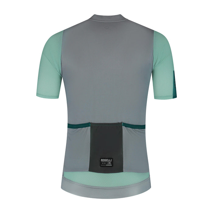 Rogelli Fast fietsshirt heren grijs korte mouw achterkant.