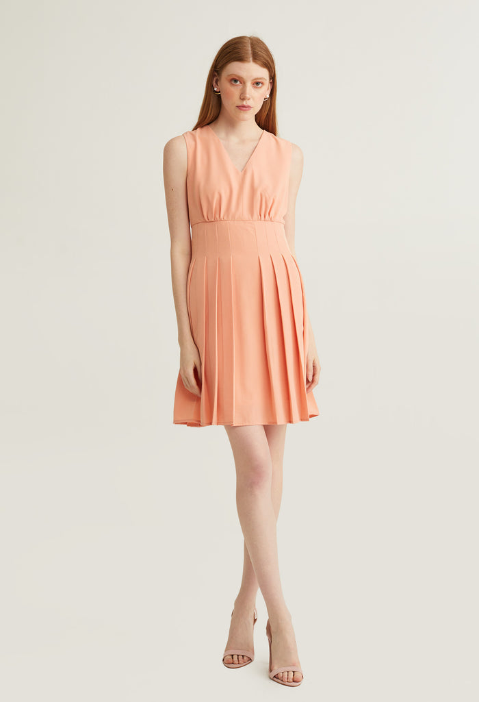 Formal Cinched Waist A-Line Dress