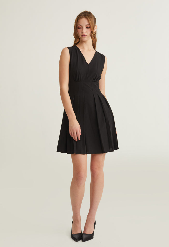 Formal Cinched Waist A-Line Dress