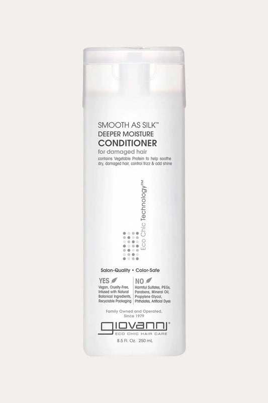 GIOVANNI SMOOTH AS SILK DEEPER MOISTURE CONDTIONER 8.5oz GIOVANNI