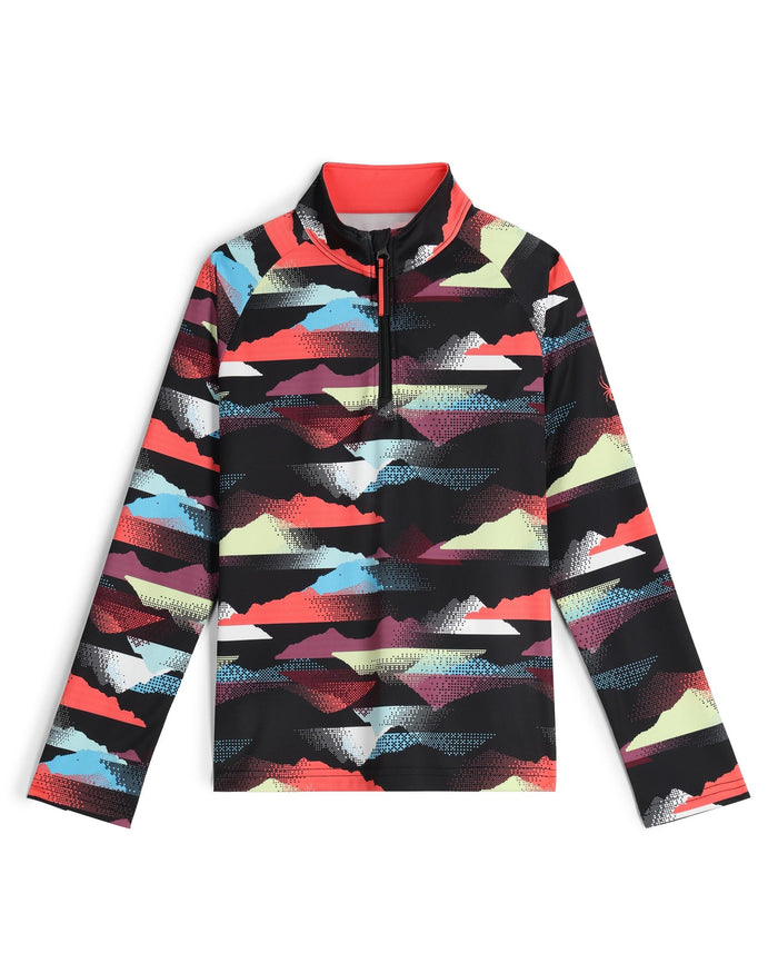 Colorful patterned pullover on a white background