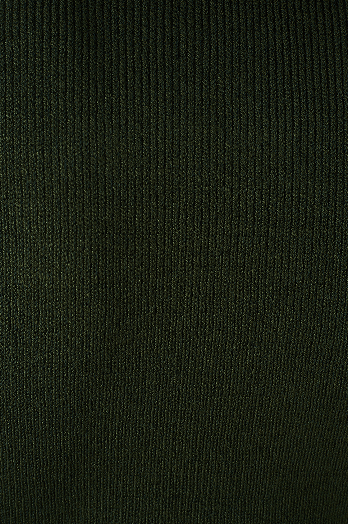 Green Botanico High Neck Ribbed Tricot Blouse_6