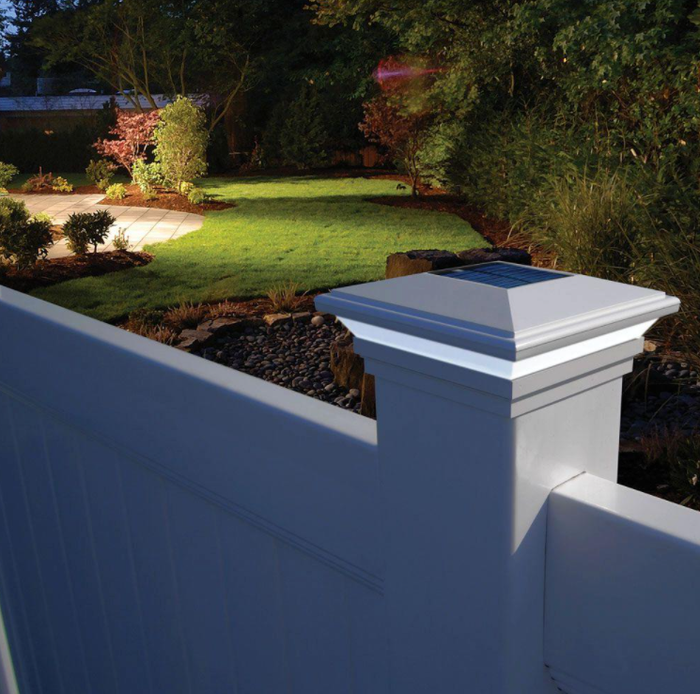 Hampton Solar Light, PVC fence posts - Image 1