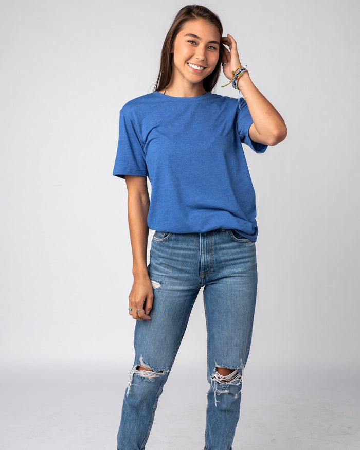 Royal Blue Unisex Essentials Collection Vintage T-Shirt Wide