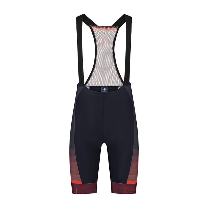 Rogelli Hero II korte fietsbroek heren zwart en rood voorkant.