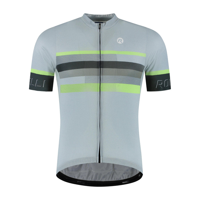 Rogelli Hero II fietsshirt heren grijs korte mouw voorkant.