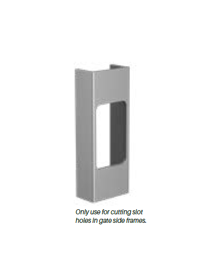 Hole cutting jig - For gate midrail for Vertical Pailing - Image 1