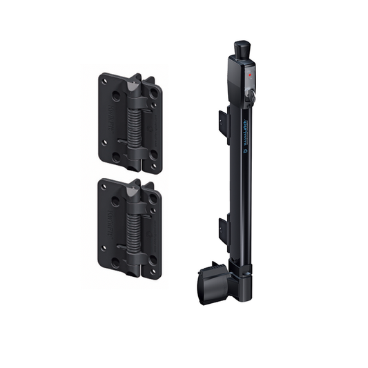 HOMESAFE FLAT TOP POOL FENCING - MagnaLatch (Series3) / KwikFit Spring Hinge Kit - Image 1
