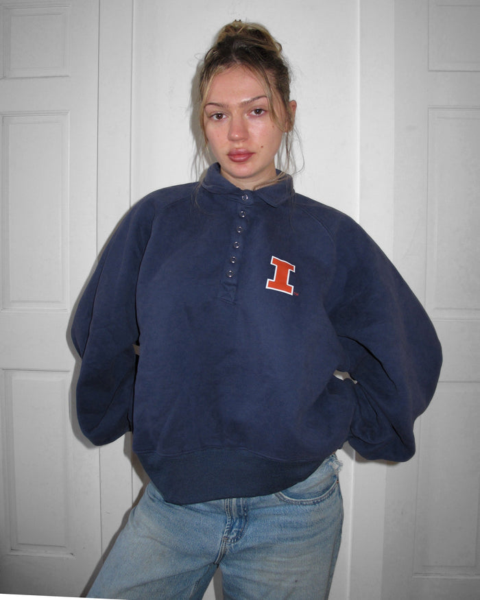 Illinois Snap Button Sweatshirt