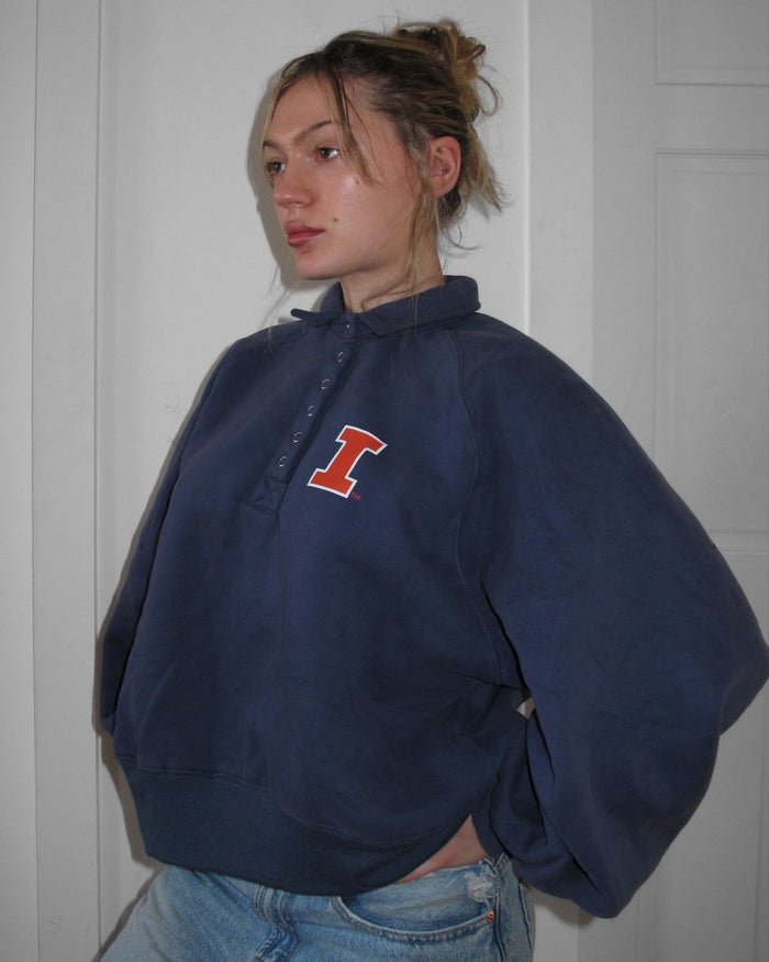 Illinois Snap Button Sweatshirt