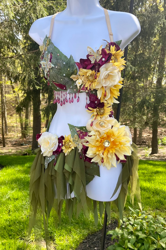 Yellow Sugar Plum Fairy Monokini Costume – Handmade Monokini One PIece