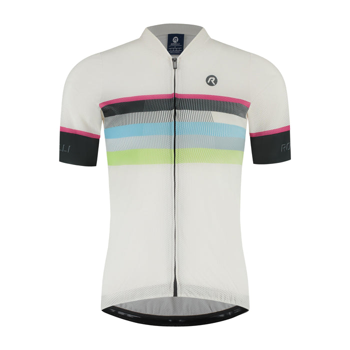 Rogelli Impress II fietsshirt dames zand korte mouw voorkant.