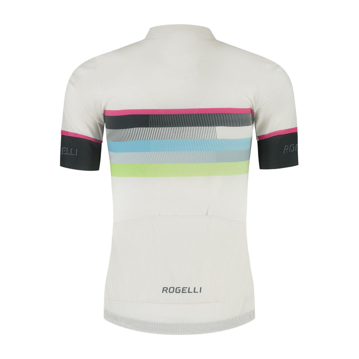 Rogelli Impress II fietsshirt dames zand korte mouw achterkant.