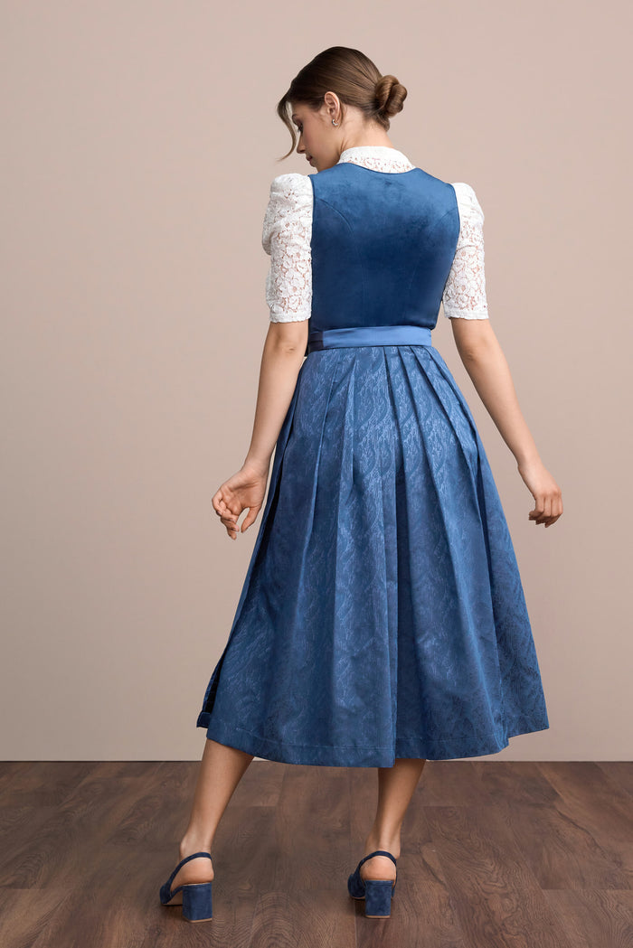 Julia Trentini Elira Dirndl, Blue — 80cm Maxi