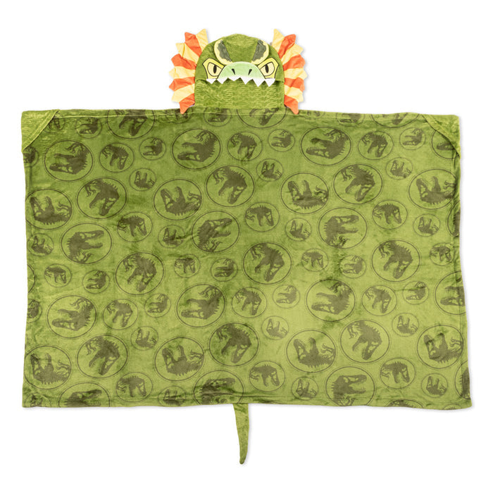 Jurassic Park Dilophosaurus Cosplay Hooded Blanket
