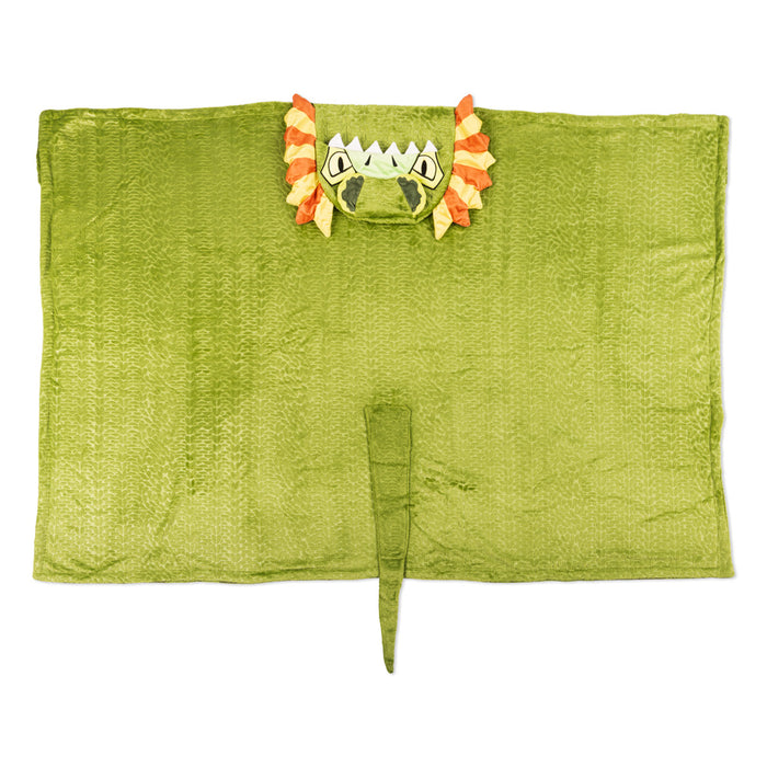 Jurassic Park Dilophosaurus Cosplay Hooded Blanket