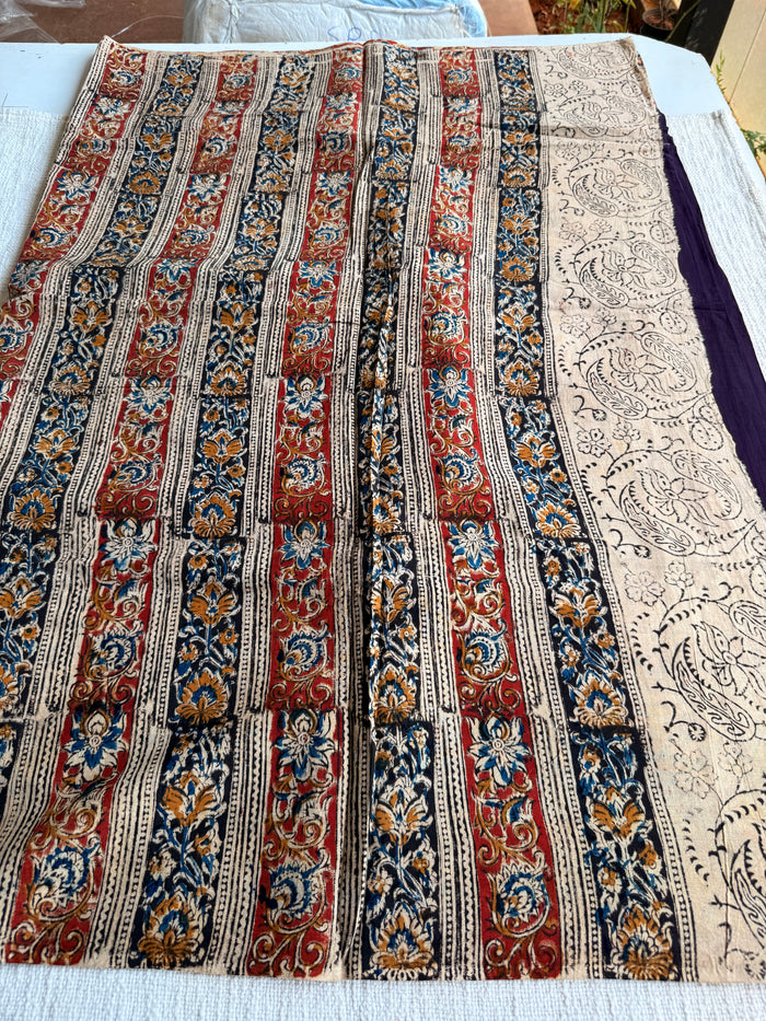 Kalamkari printed cotton saree