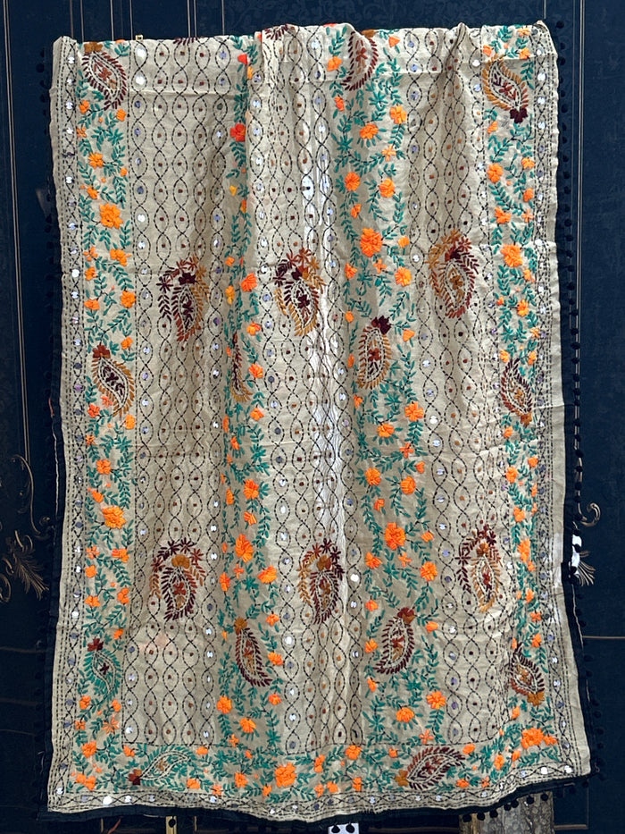 Kantha work dupatta