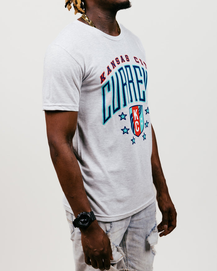 Ash Grey Kansas City Current Founders Unisex Vintage T-Shirt Side