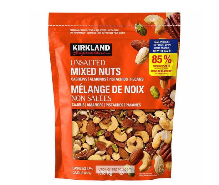 Kirkland Signature Unsalted Mixed Nuts, 40 Oz ( 1.13 Kg ) - Shoppers-kart.com