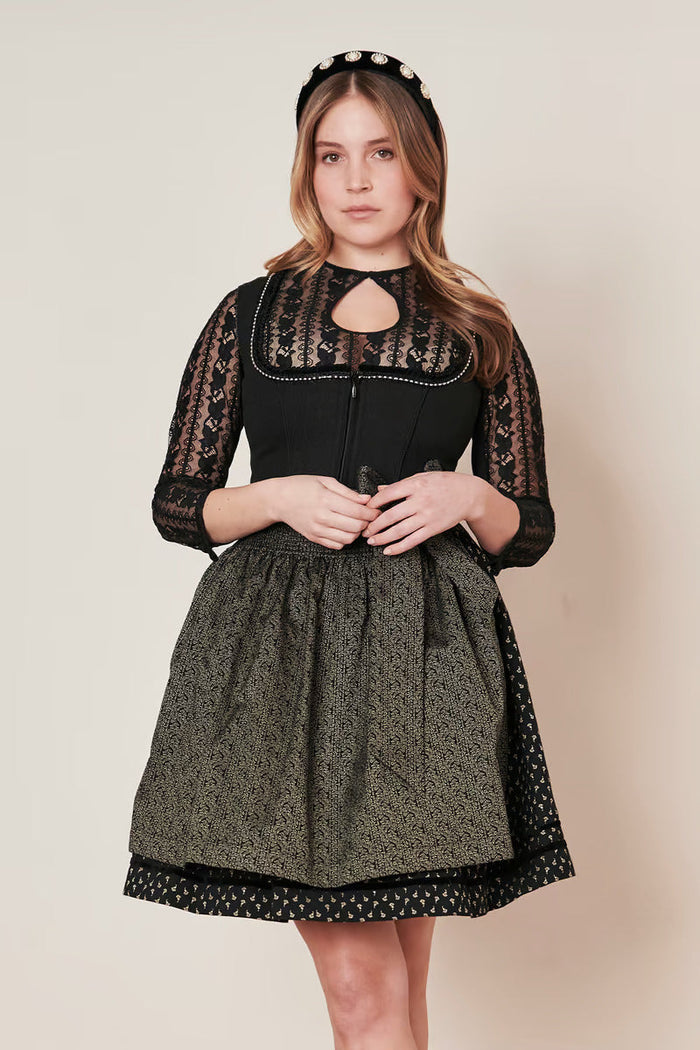 Kruger Adalyn Mini Dirndl, Black — 50cm 2pc Set