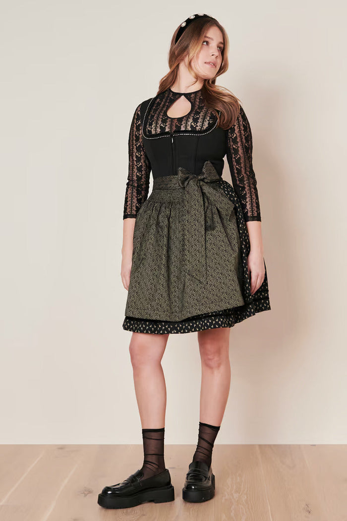 Kruger Adalyn Mini Dirndl, Black — 50cm 2pc Set