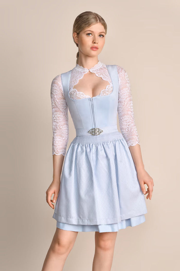 Kruger Alisha Mini Dirndl, Light Blue — 50cm 2pc Set