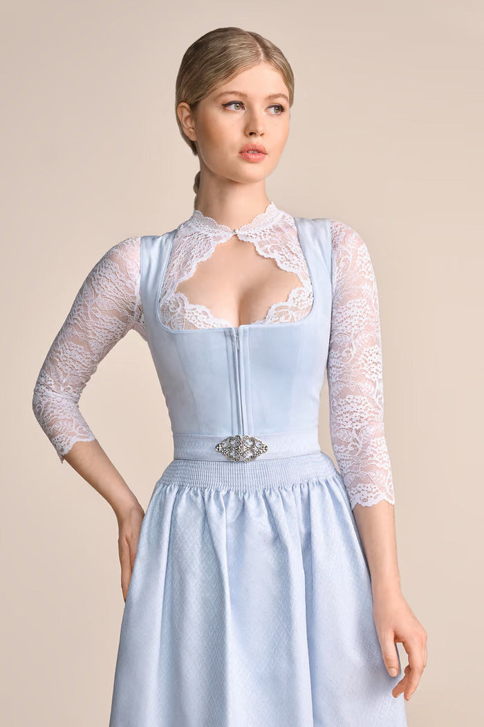 Kruger Alisha Mini Dirndl, Light Blue — 50cm 2pc Set