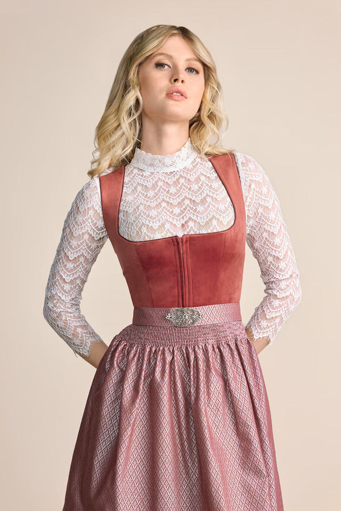Kruger Alisha Mini Dirndl, Red — 50cm 2pc Set