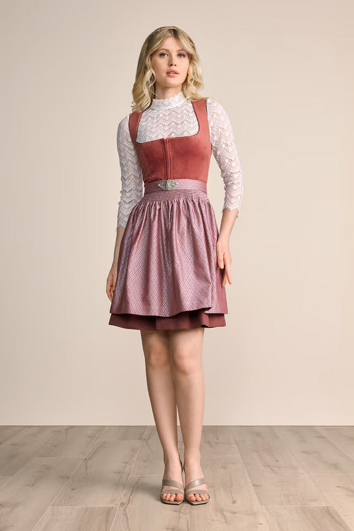 Kruger Alisha Mini Dirndl, Red — 50cm 2pc Set