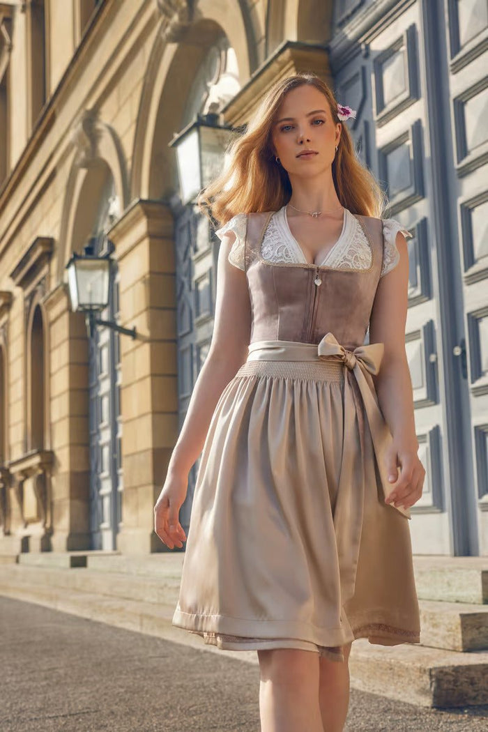 Kruger Dena Midi Dirndl, Pink — 60cm 2pc Set