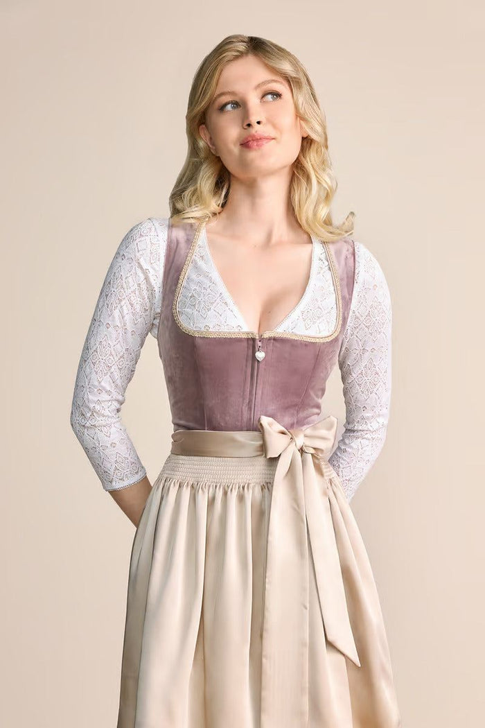 Kruger Dena Mini Dirndl, Pink — 50cm 2pc Set