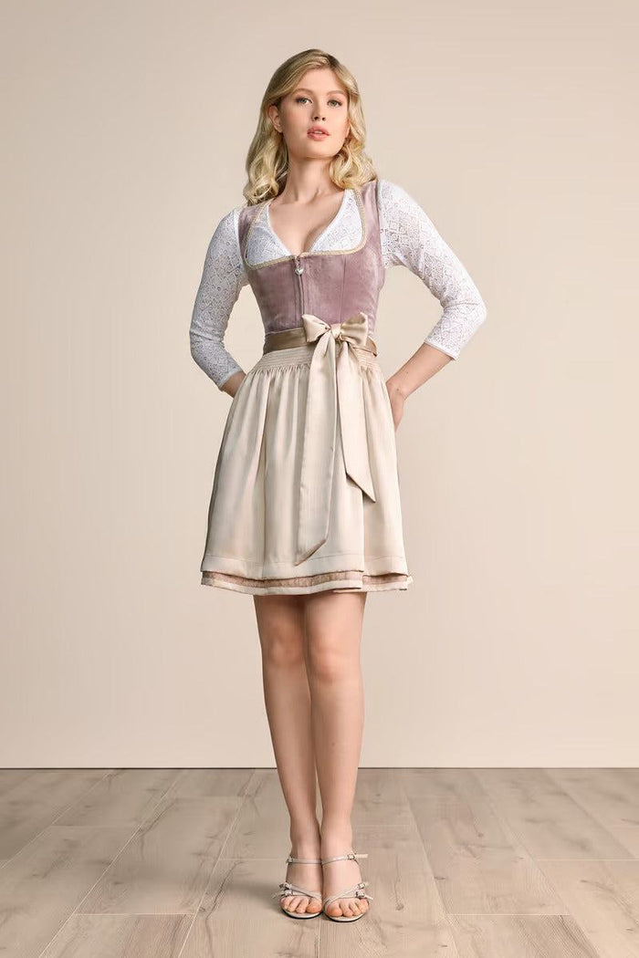 Kruger Dena Mini Dirndl, Pink — 50cm 2pc Set