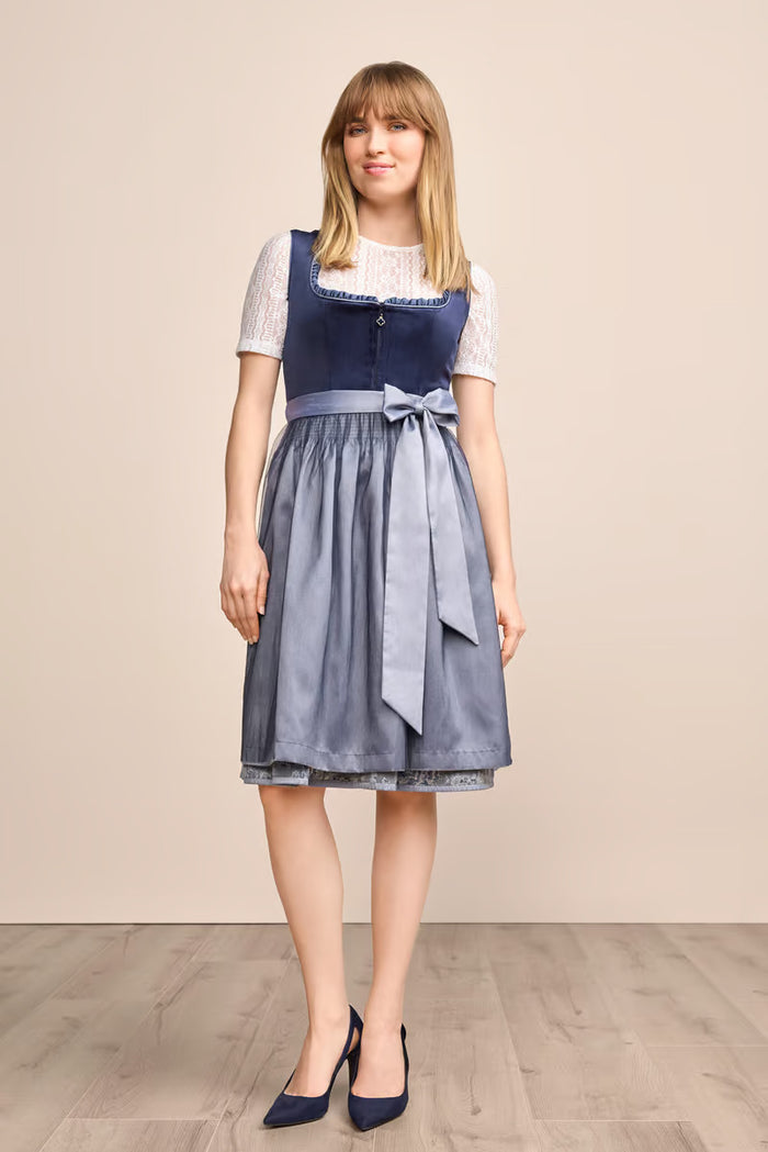 Kruger Joelina Midi Dirndl, Blue — 60cm 2pc Set